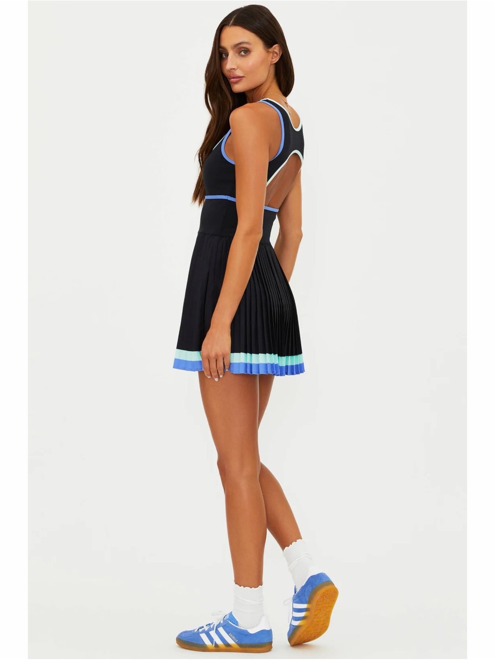 Beach Riot Antonia Dress Sapphire Sea Colorblock - Picture 2 of 5